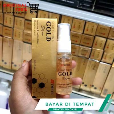 SYB Forte Red Jelly Glow Serum | Gold Acne Vitamin C Aloe Collagen Face Serum 20g | BPOM