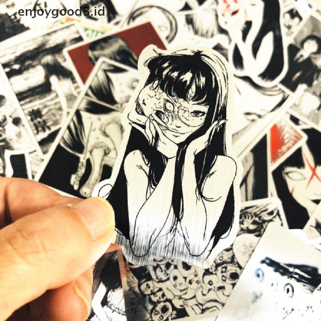 50pcs Poster Desain Kartun Anime Junji Ito Untuk Dekorasi Rumah