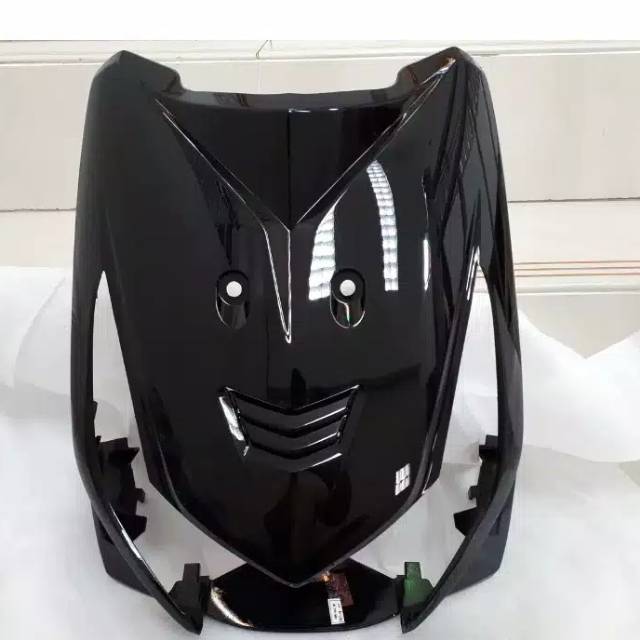 64301-KVY-960FMB Cover Front Panel Tameng Tebeng Lampu Depan Beat Karbu Hitam Original AHM