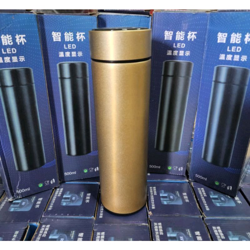 Tumbler Stainless dengan Display Suhu Digital led