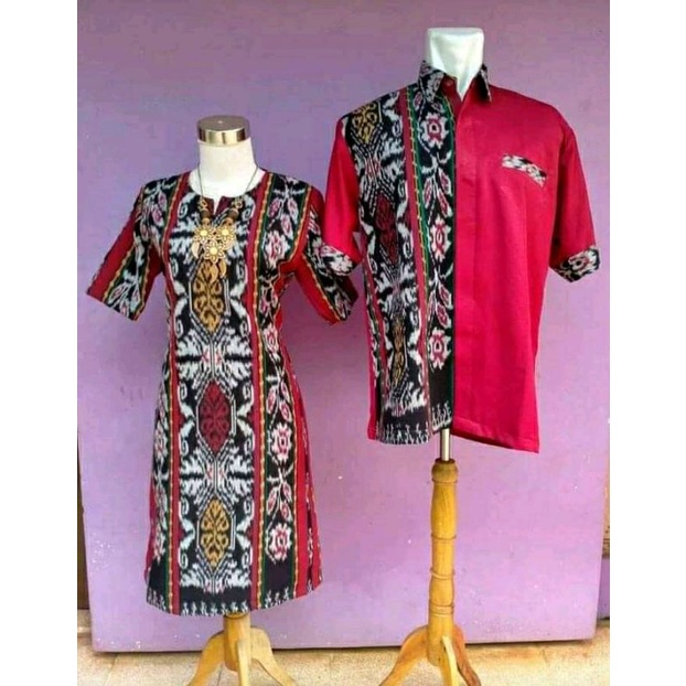 DRESS TENUN KOMBINASI