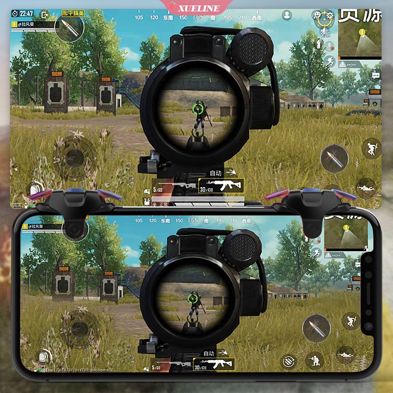 Gamepad Joystick Tombol Trigger Tembak Untuk Controller Permainan Ponsel Iphone Android PUBG