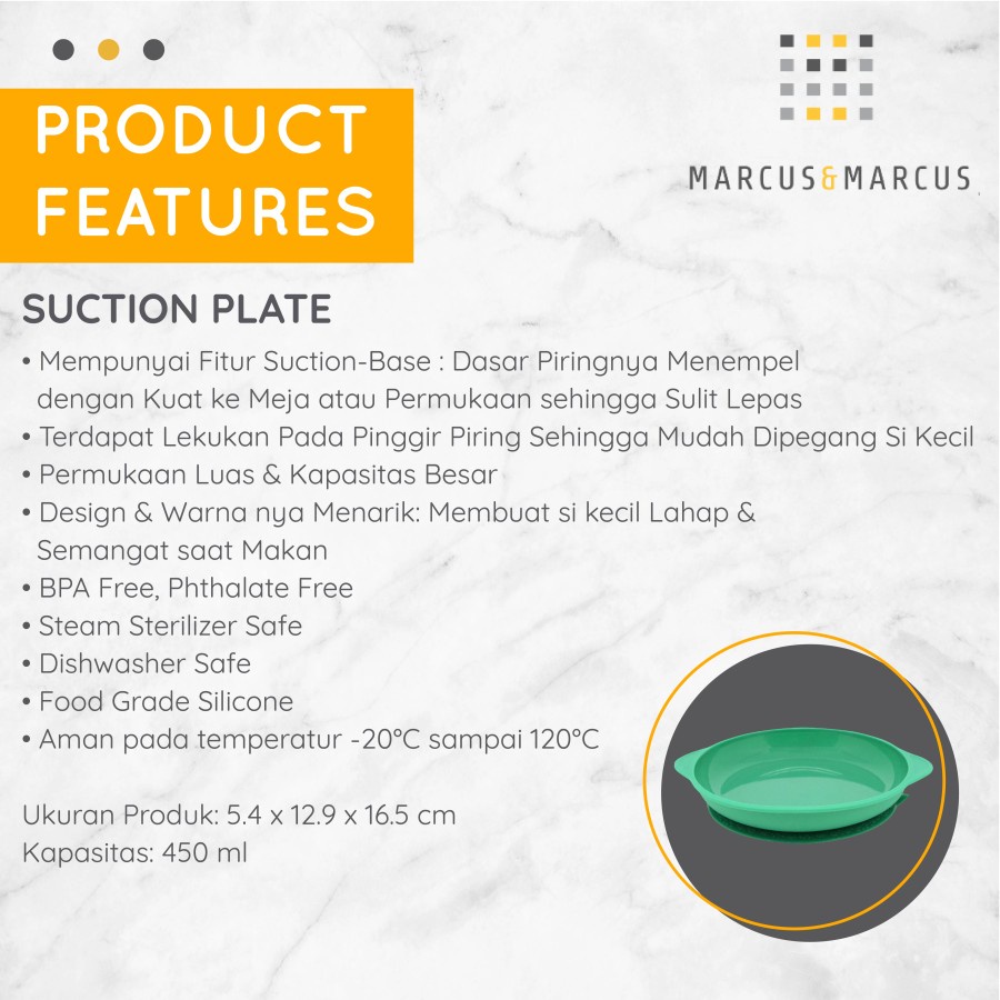 MARCUS &amp; MARCUS SILICONE SUCTION PLATE