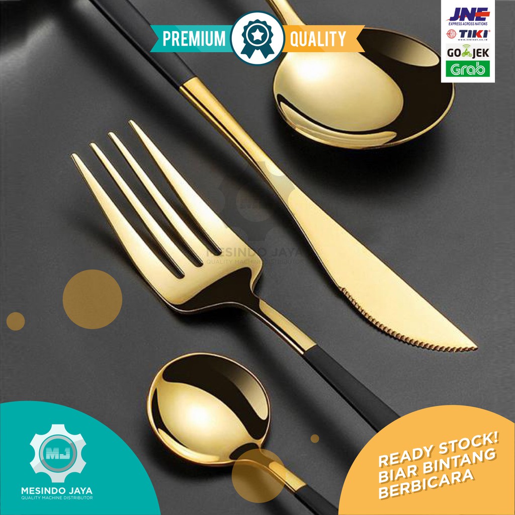 Sendok Garpu Pisau Makan Set / Alat Makan / Dinner Table Cutlery Set / Western Cutlery Stainless