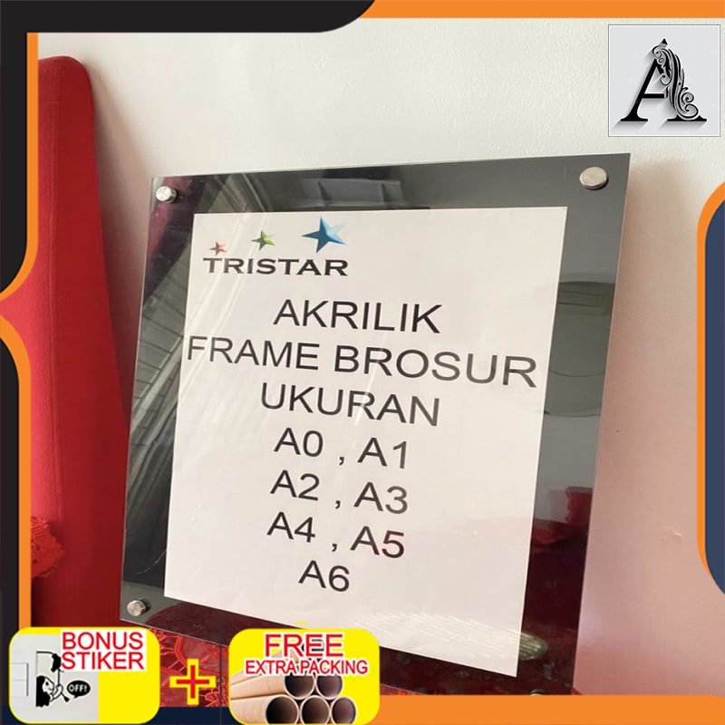 

Promo AKRILIK FRAME HITAM (UKURAN A3)(CEK DESKRIPSI!!) - 2MM2MM