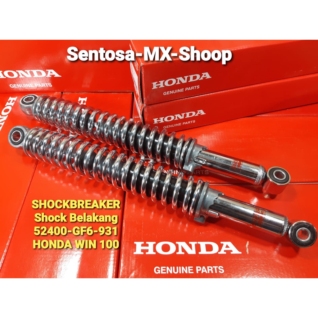 [ SEPASANG ]  SHOCK / SHOCKBREAKER BELAKANG HONDA WIN 100 KODE PART 52400-GF6-931 ORIGINAL HONDA AHM