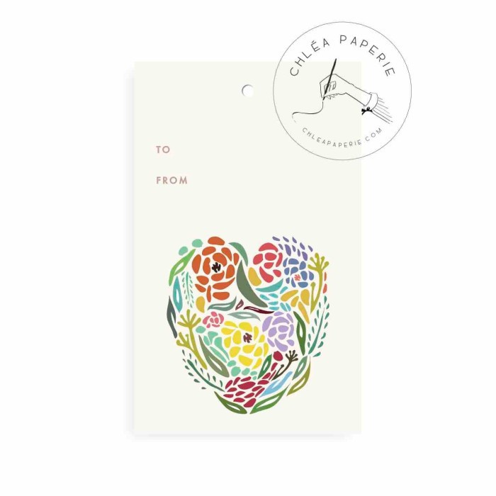 

✨ BISA COD ✨ Gift Tag / Heart Foliage