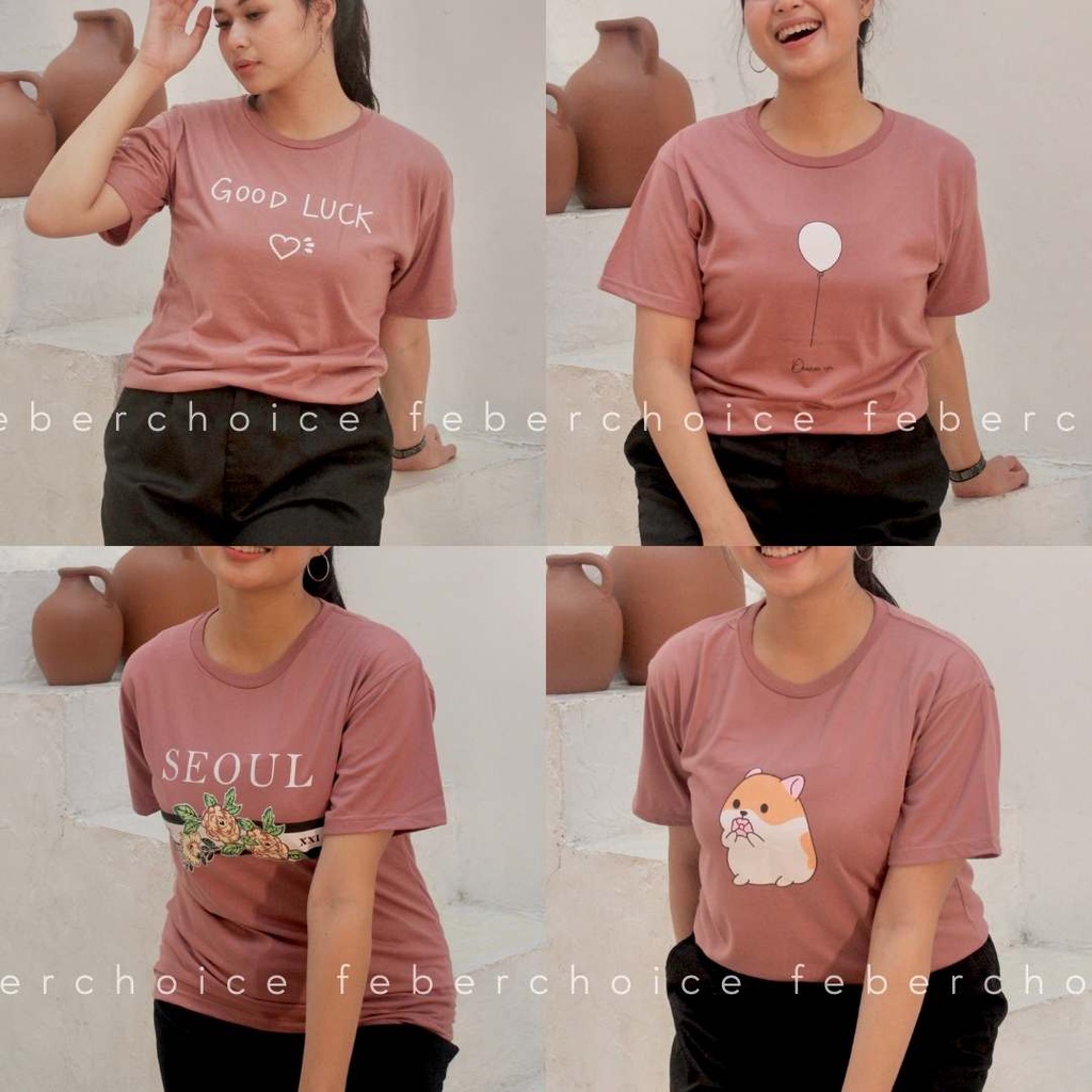 DUSTY ROSE COLLECTION - Tumblr Tee / T-Shirt / Kaos Wanita / Kaos Polos