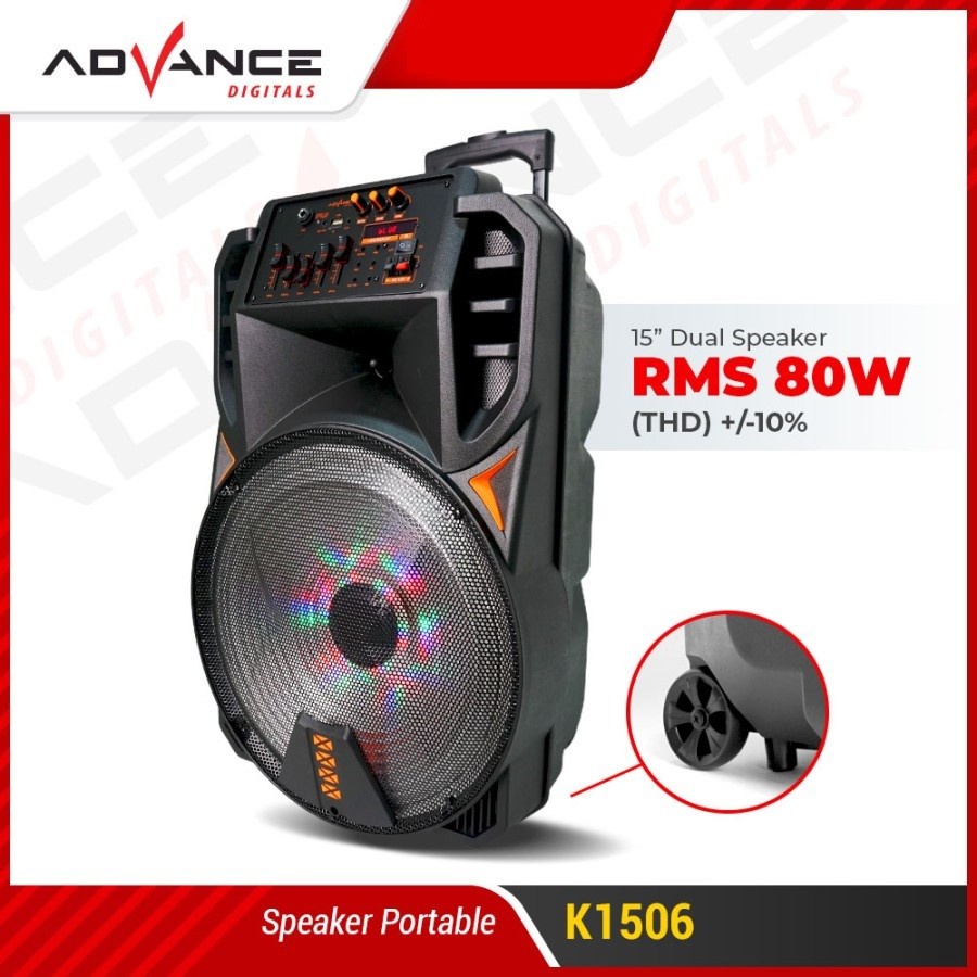 Advance K1506 Speaker Meeting Bluetooth Salon Aktif 15 Gratis Mic