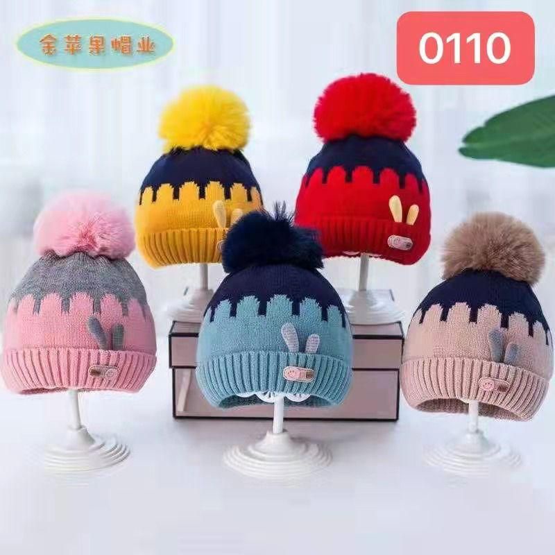 Topi Rajut Bayi 3-24m Lucu Import