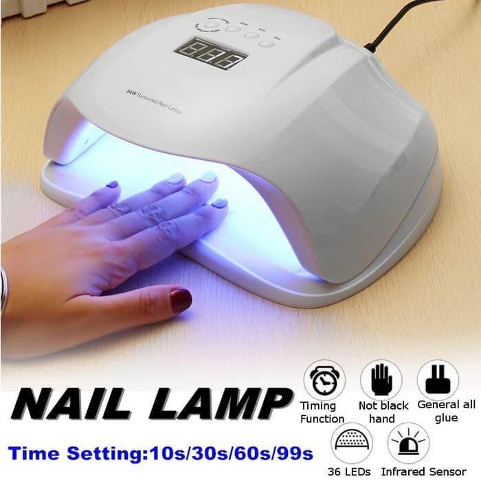 SUN X READY uv led lamp 54 watt pengering kutek gel nail dryer Produk Good Quality