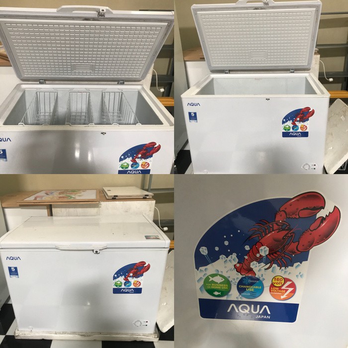 KULKAS BOX CHEST FREEZER AQUA 310 LITER AQF 310