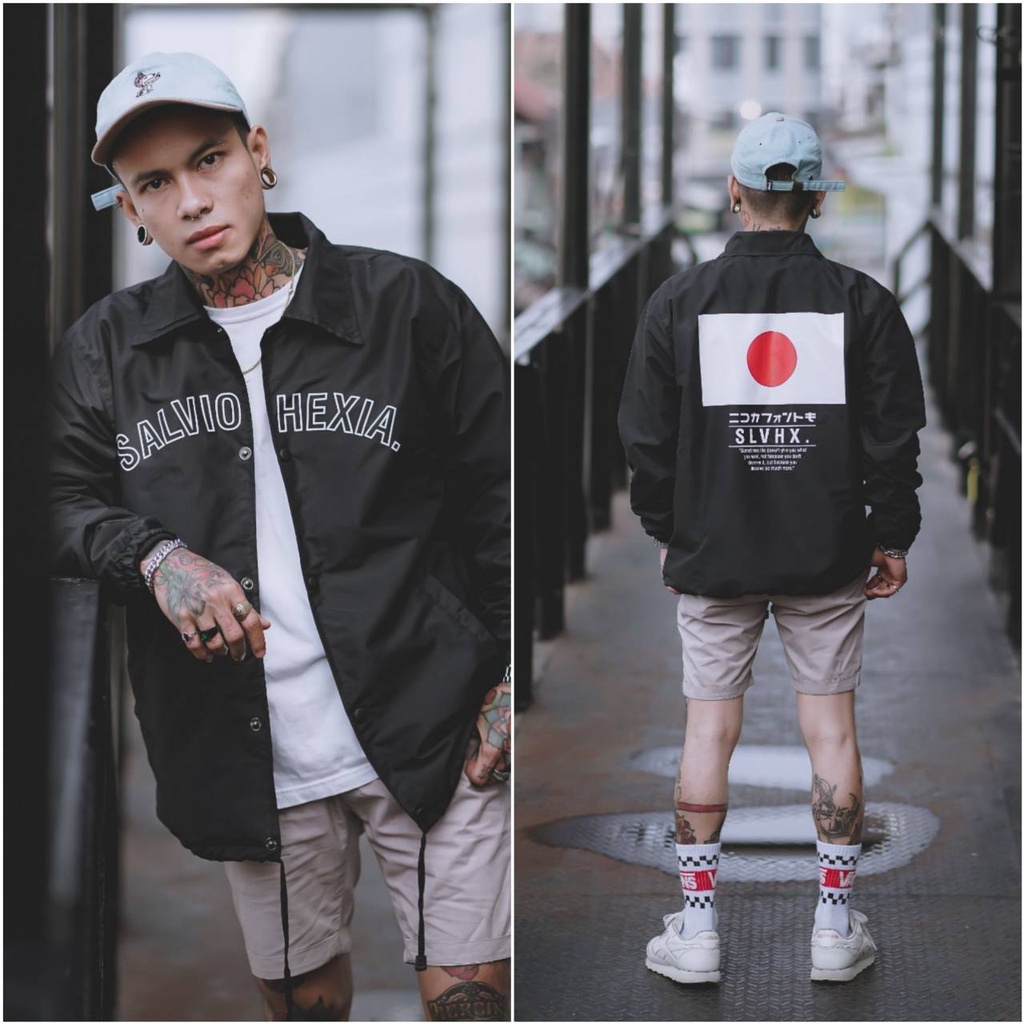 JAKET PRIA - JAKET COACH SALVIO HEXIA - JAKET WINDBREAKER - JAKET PARASUT-Nippon