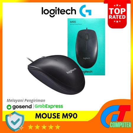 Logitech M90 full size corded mouse M90