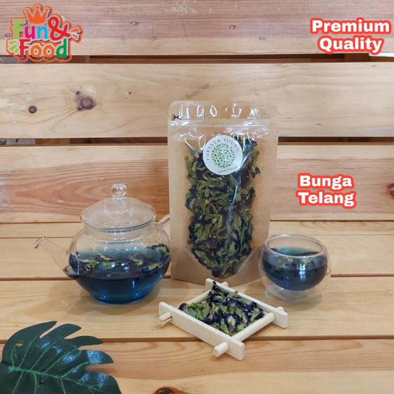 

Tea Premium Quality Teh Kering Teh Bunga Telang Organik Dried Butterfly Pea Flower