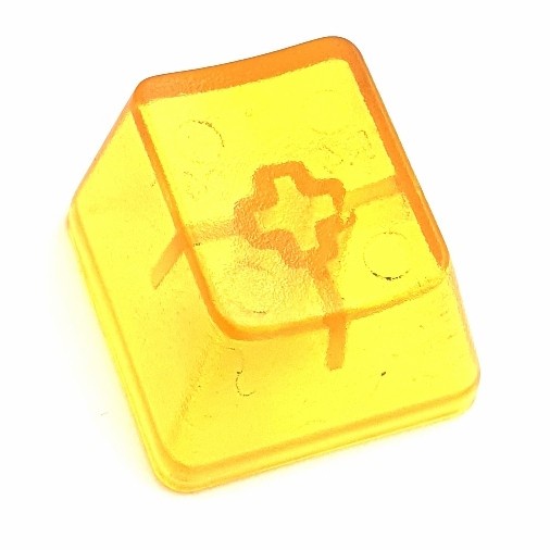 Keycap CLV 1U yellow polos blank replacement keyboard button tombol