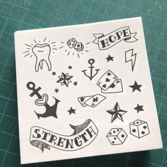 

POTATOO Hope strength tattoo sticker