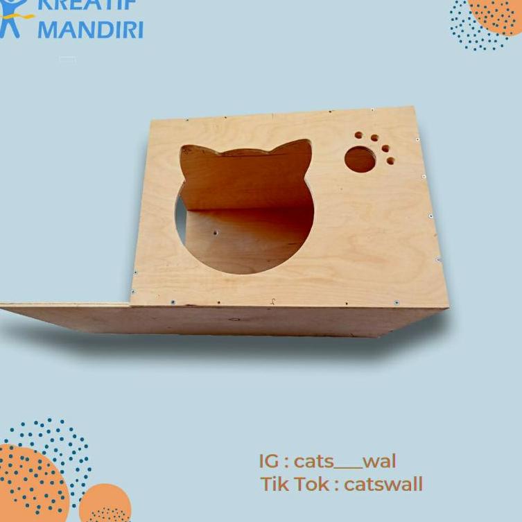 Terbaik.. Rumah Kucing Lompat Dinding - Kotak Kucing - Kandang 