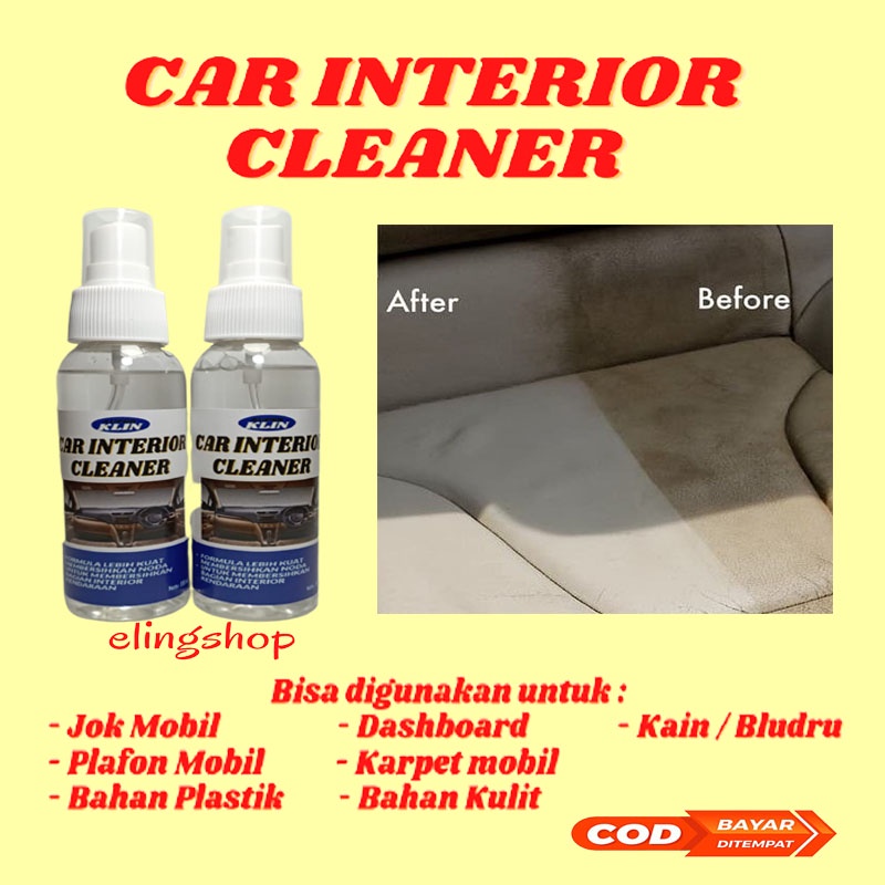 Paket 3 Botol Pembersih Interior Cleaner Dashbord Dasbord Jok Plafon Doortrim Bludru Dalam Perawatan Mobil Bludru