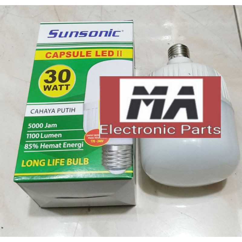 Bola Lampu LED 30WATT SUNSONIC (Capsul)