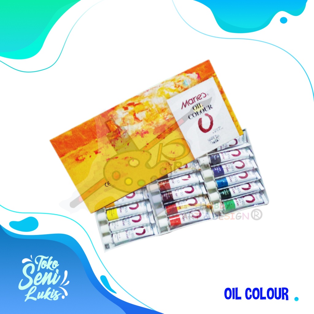 

MARIES OIL COLOUR SET 18 WARNA E1388B CAT MINYAK SET