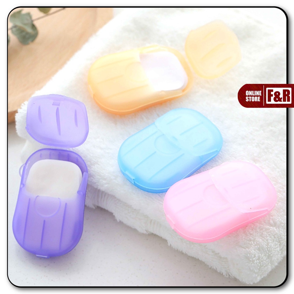 Sabun Cuci Tangan Kertas Mini Travel Disposable Paper Hand Soap Sabun Tangan Sabun Kertas Isi 20 lbr