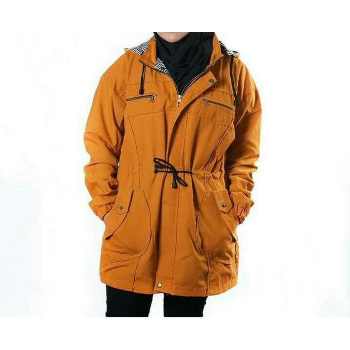 [ BAYAR DI TEMPAT / COD ] Jaket Parka Wanita Big Size Ukuran Jumbo