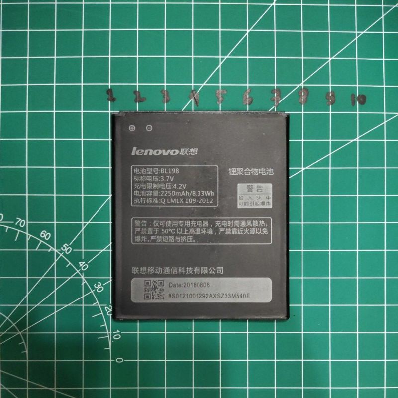 LEN BL210 / S820 / S650 / A766 / A536 , LEN BL222 / S660 , LEN  BL198 / S880 / S890 / A859 / A830 / A850 , LEN BL206 / A630T baterai battery mantap