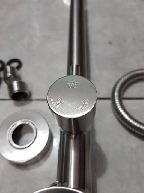 SHOWER TIANG SET COULOMN KRAN PANAS DINGIN STAINLESS 304 ANTI KARAT