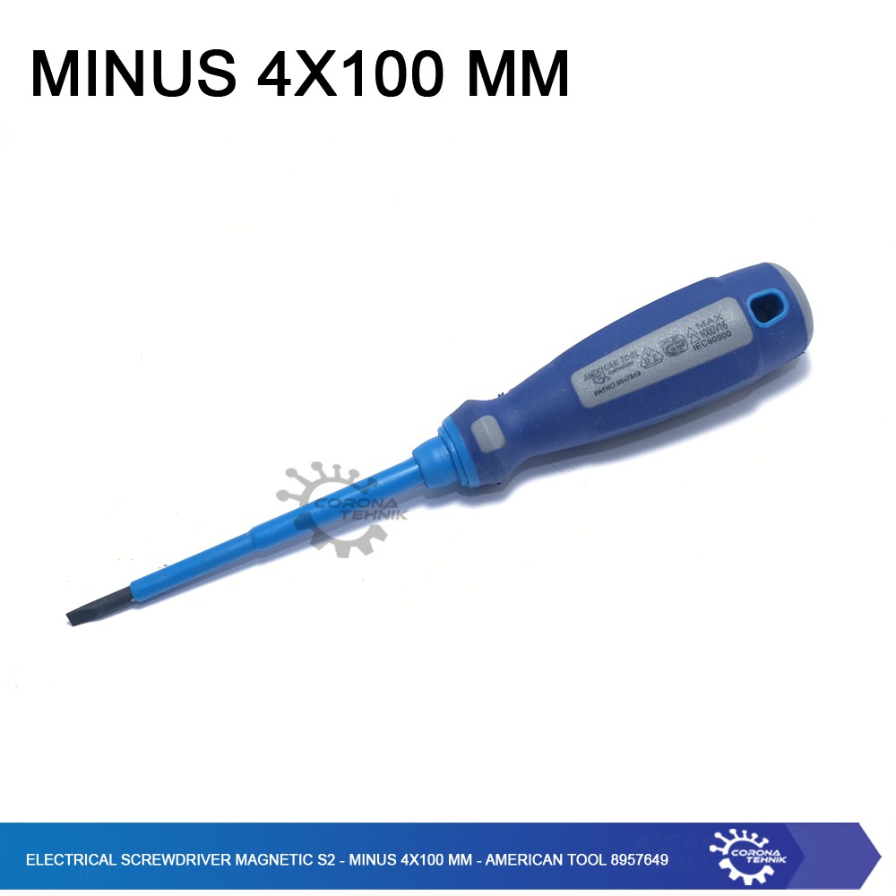 Electrical Screwdriver Magnetic S2 - American Tool - Minus 4x100 mm