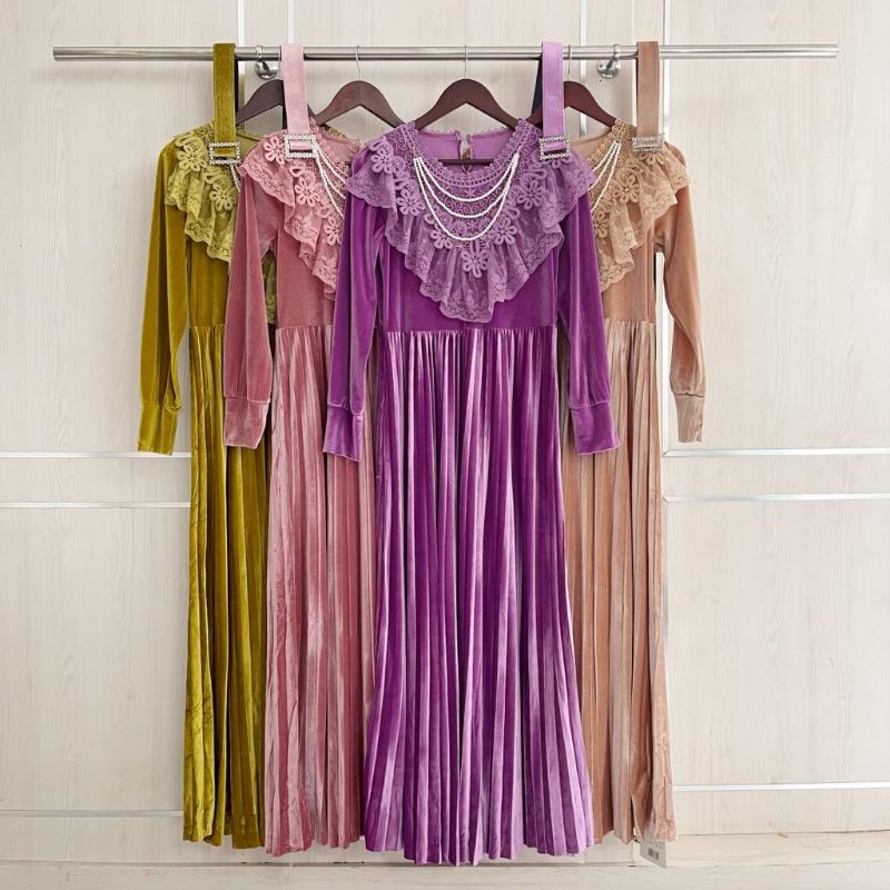 Gamis bludru velvet import