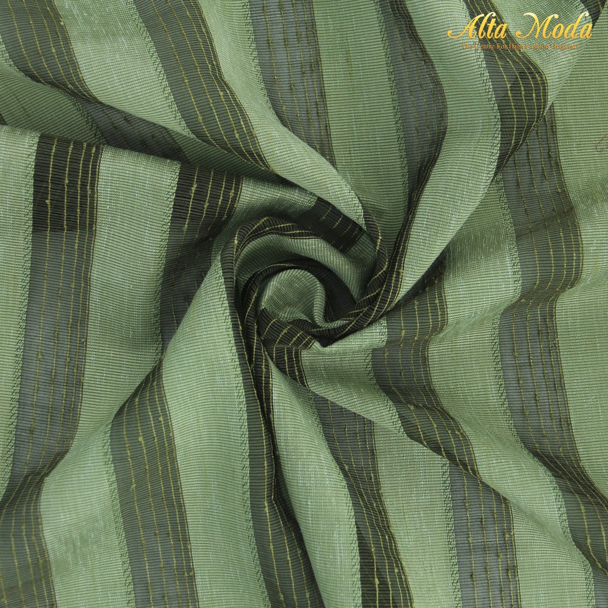 

Alta Moda Kaftan Jacquard Timbul Mix Hijau Mint Bergaris (1M)