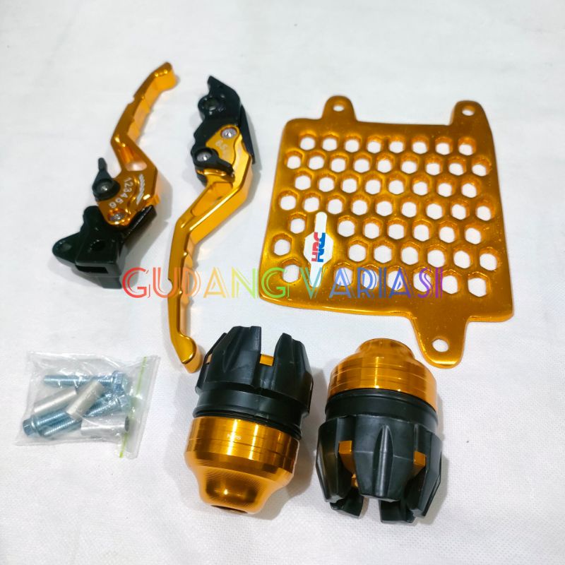 PAKETAN MOTOR VARIO 125 CBS VARIO 150 COVER RADIATOR JALU AS PLUS HANDLE STELAN CNC