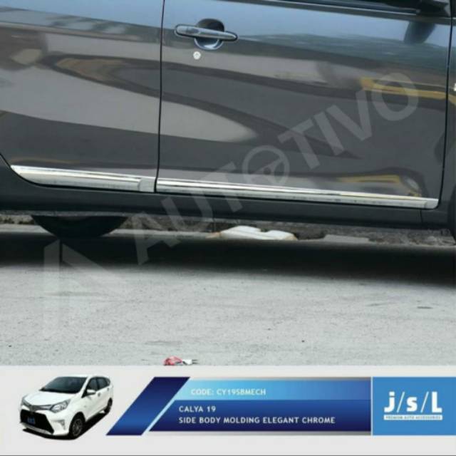 List body Calya 2019/ side body molding  chrome model elegant jsl