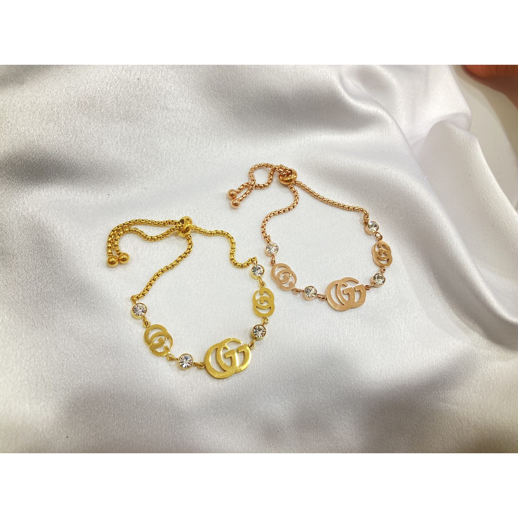 Gelang Serut Titanium Perhiasan Wanita Anti Karat Anti Alergi GLT-037