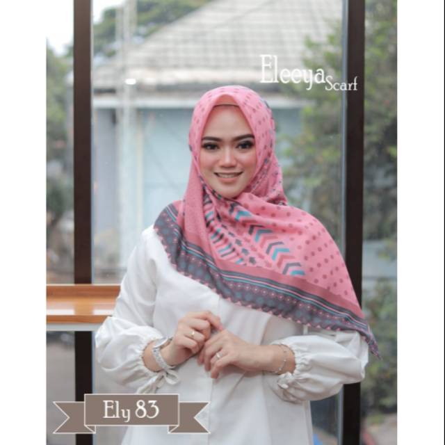 HIJAB SEGIEMPAT PRINTING DIGITAL REQUEST MOTIF - SIZE  &amp; NAMA || Eleeya Scraf