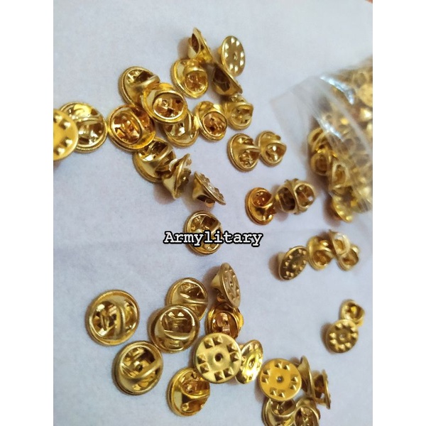 Kancing kupu kancing pin gold harga per 1 pcs