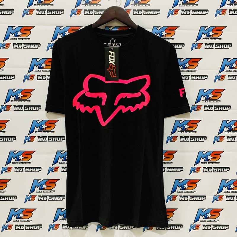 KAOS LENGAN PENDEK TRAIL LOGO FOX PINK