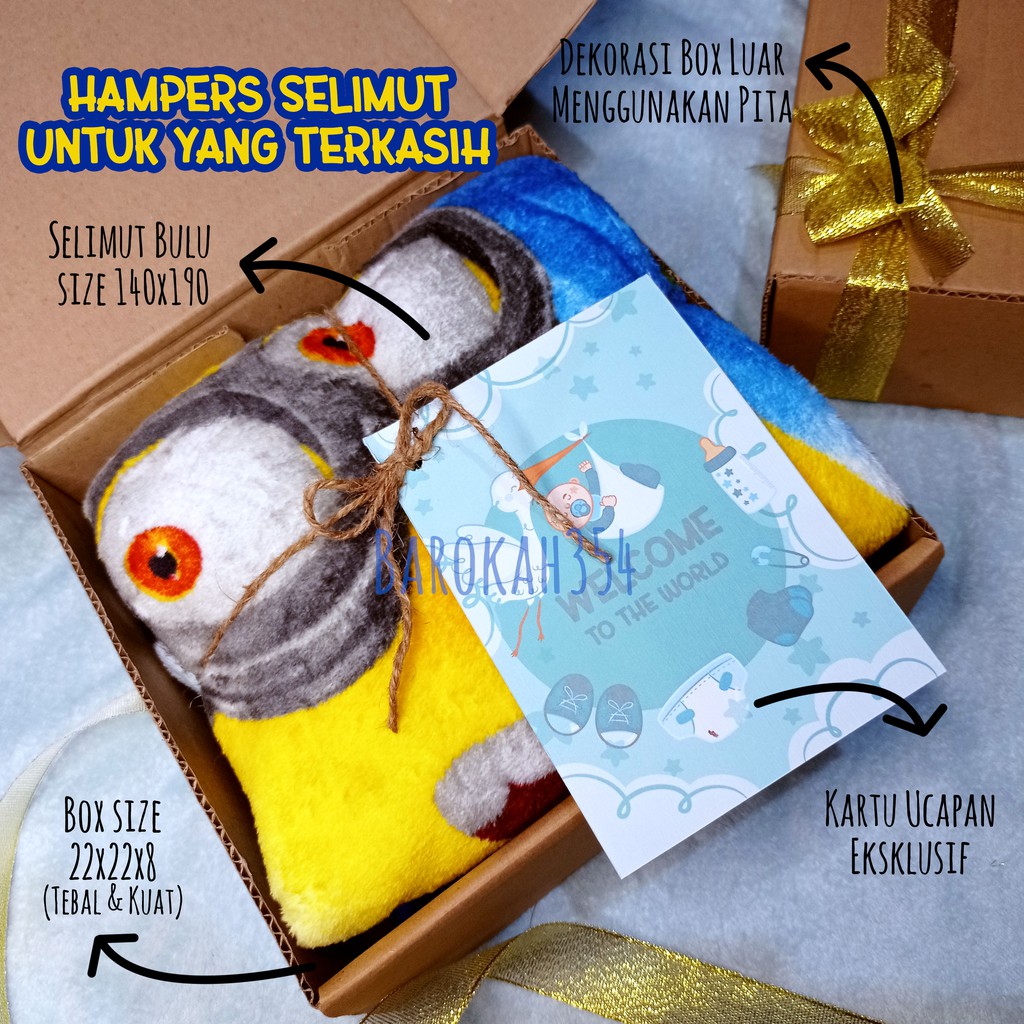 Hampers Selimut dan Handuk Kado Ulang Tahun Pernikahan Kado Bayi Cowok Cewek Cocok Untuk Hadiah