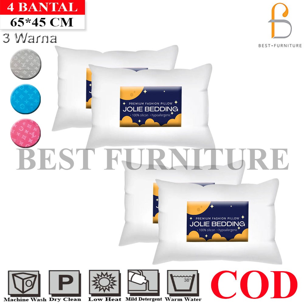 Best Bantal Silicon Bantal Hotel Super Lembut Anti Alergi isi 4 Pcs