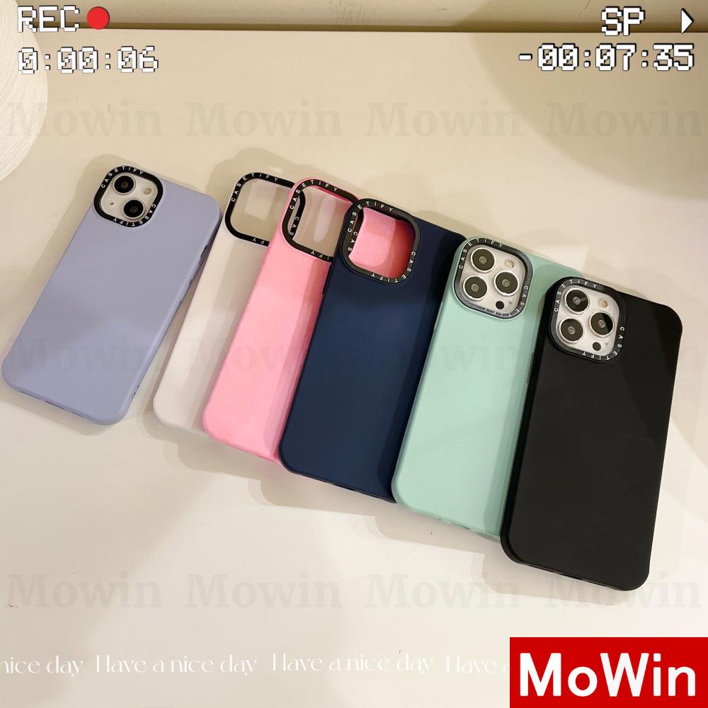 Soft Case Silikon Warna Permen / Hitam / Putih / Biru / Hijau / Mint / Pink / Polos Untuk Iphone 11 Pro Max / 13pro / 7 +