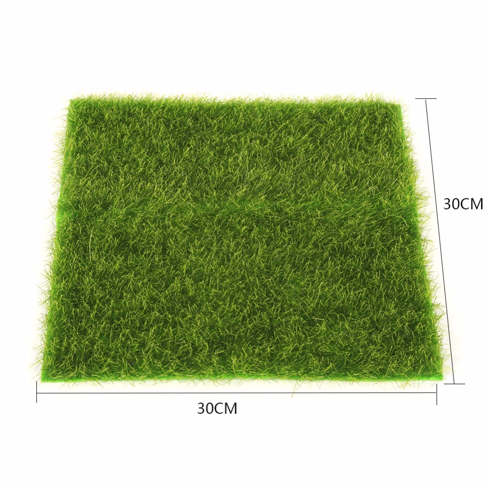 Rumput Sintetis Rumput Palsu 30x30cm Artificial Grass Landscape Rumput Futsal Dekorasi Taman Rumput