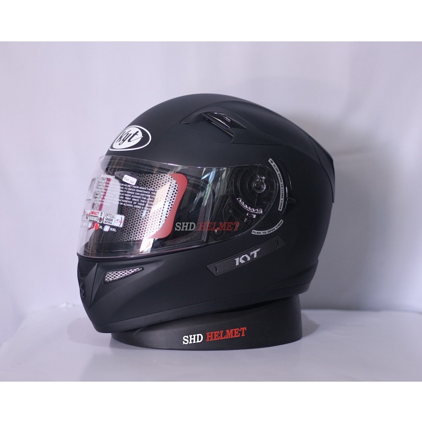 Helm Full Face KYT K2R Black Doff K2 Rider Polos Hitam