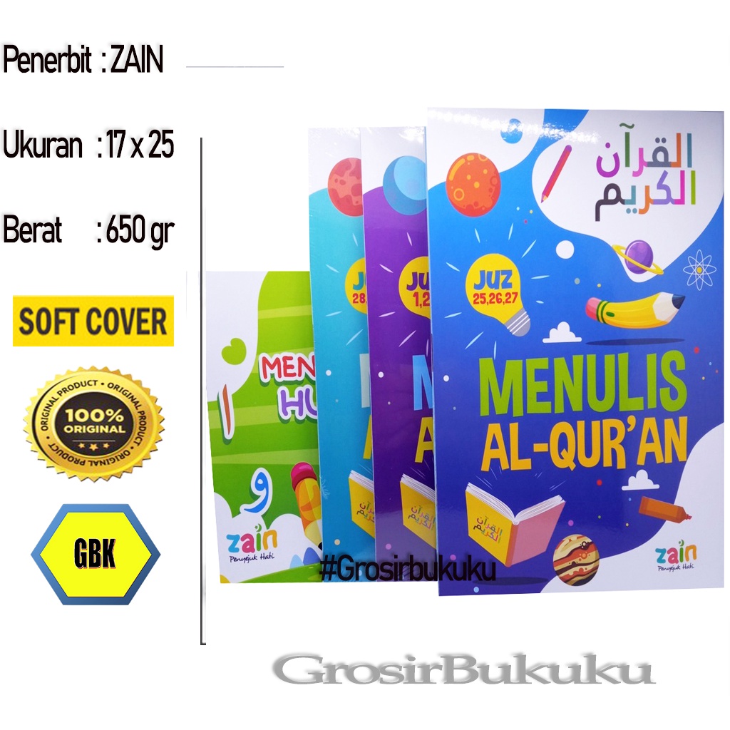 Menulis Al-Quran For Kids - Edisi 9 Juz – Penerbit ZAIN