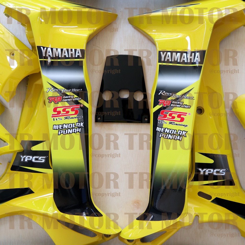 Cover Body Fizr F1zr Super Sport Kuning Hitam Full Set Halus Cover Bodi Yamaha Fiz r