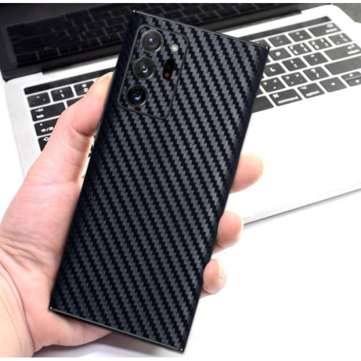 Garskin Carbon Hitam Samsung Galaxy M21/M30S Black Carbon Skin Back Case sticker Garskin Black Doft 
