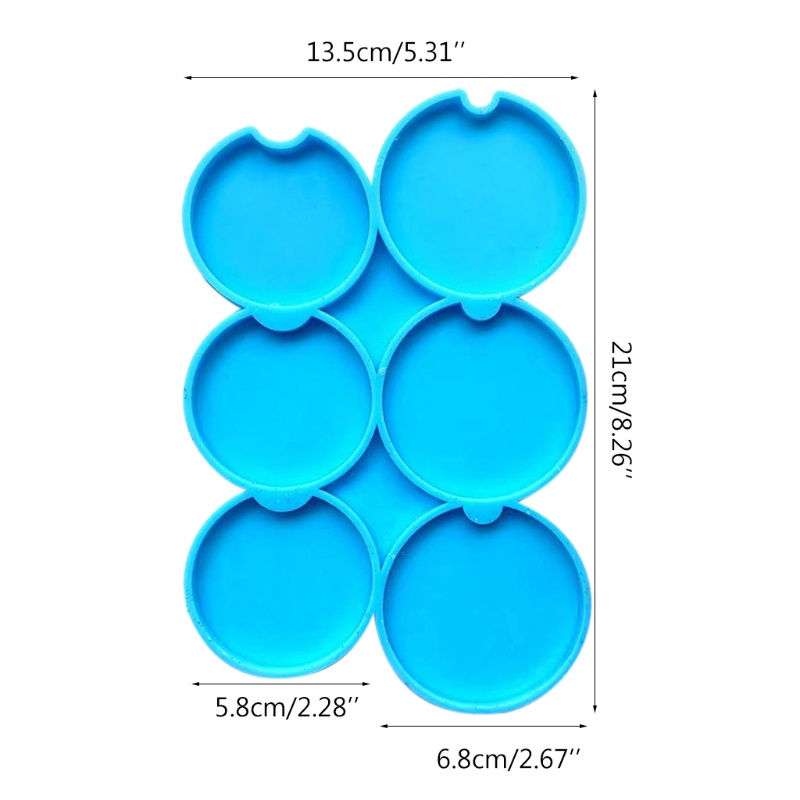 Cetakan Resin Epoksi Bentuk Bulat Bahan Silikon