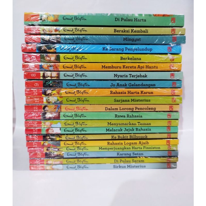 Novel Lima Sekawan 1-21 set lengkap - Enid Blyton