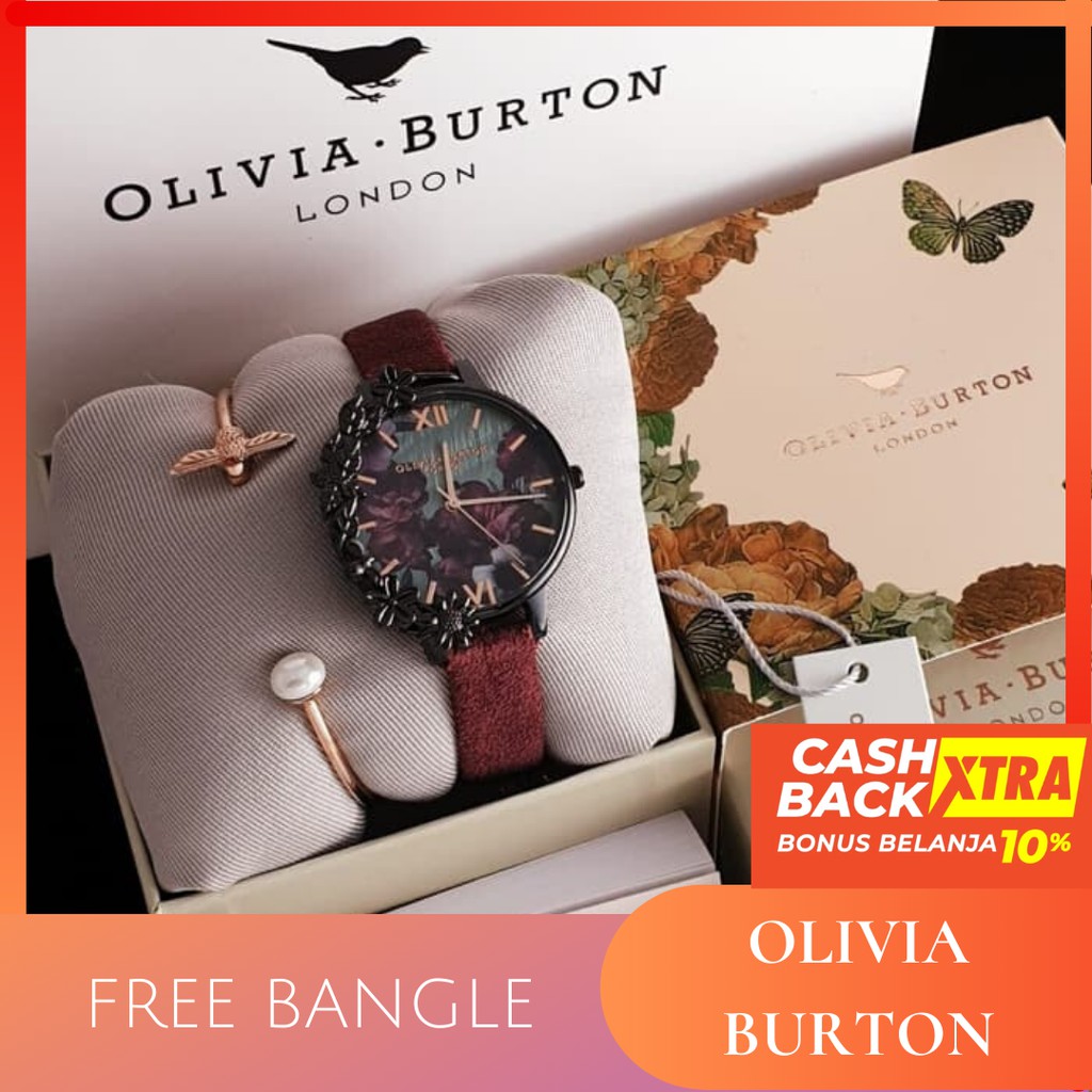 [ ORIGINAL ] FREE BANGLE OLIVIA BURTON ORIGINAL / JAM TANGAN OLIVIA BURTON / OB / JAM WANITA