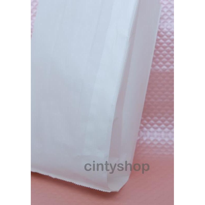 

♢ Kantong Kertas Besar / Paper Bag Snack / Kantong Roti Isi 100 Pcs ♪